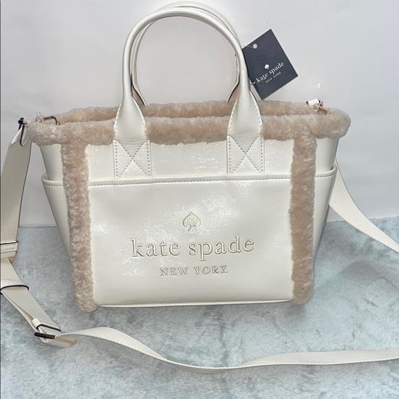 kate spade Handbags - New Kate Spade ‘Jett’ Faux Shearling Small Tote